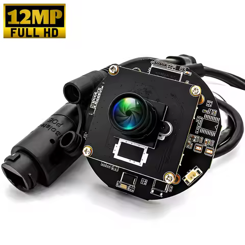 12MP IP Camera Module 4000x3000 25FPS 1/2.3" IMX577 CMOS POE Webcam Board With No Distortion M12 Len