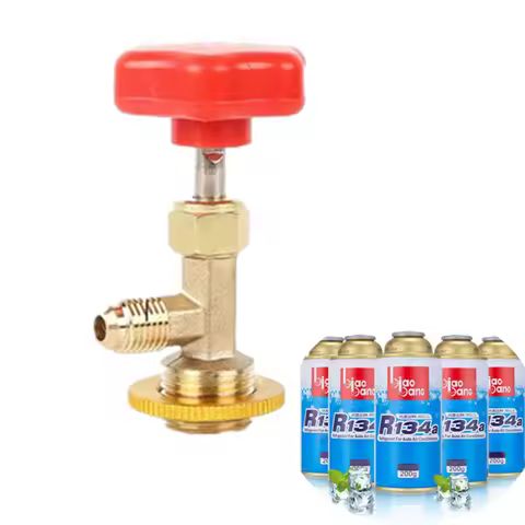 Open Valve r134a Refrigerante Bottle Opener Air Conditioner Tools Freon Refrigerant Can Opener CT338
