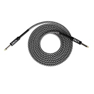 Electric Guitar Bass Cable Musical Instrument Audio Cable 1/4 Inch to 1/4 Inch TS Straight Plugs, 3 