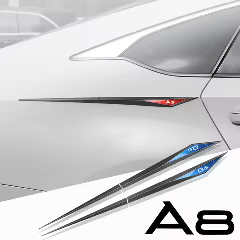 2pcs car stickers TPU car accessories para auto for audi a4 b6 b7 b9 a3 8l 8p 8v q3 a7 a4 b8 a6 c6 4