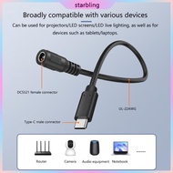 Star PVC Power Connector Cable DC35135 DC5521 Female Connectors Option Durability
