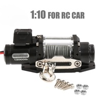 Winch 1/10 Metal Simulated Winch for Heavy Duty Electric for RC Adventure 1/8 1/10 SCX10 TRX4 RC4WD