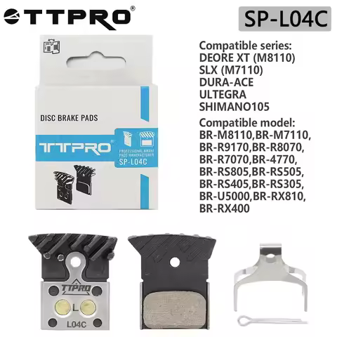 TTPRO SP-L04C Bicycle Brake Pads Hydraulic Brake Pad Road MTB Bike For XT SLX M8100 M7100 R8050 R710