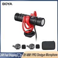 BOYA BY-MM1 PRO Video Shotgun Microphone Dual-Capsule Condenser Video Mic for iPhone Android Smartph