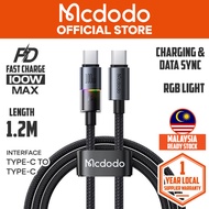 Mcdodo CA817 / CA818 / CA819 / CA820 Fast Charging Cable With 7 Colorful Lights 1.2m