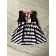 PRELOVED : BABY GIRL DRESS + PANTIES (L)