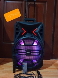 SPEAKER KOPER 12"inch BESAR KIMISO+ MIC PENGATURAN LENGKAP