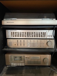 Marantz turntable, equaliser, amplifier, stereo tuner &amp; cassette player