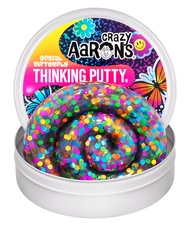 Crazy Aaron's Social Butterfly Thinking Putty - 4" Tin See-Through Putty, Soft Texture Thinking Putt