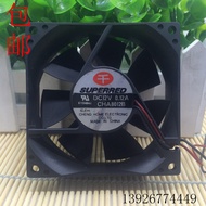 Taiwan Qianhong CHA8012B 12V 0.12A 8025 8CM Power Chassis 2 Wire Cooling Fan