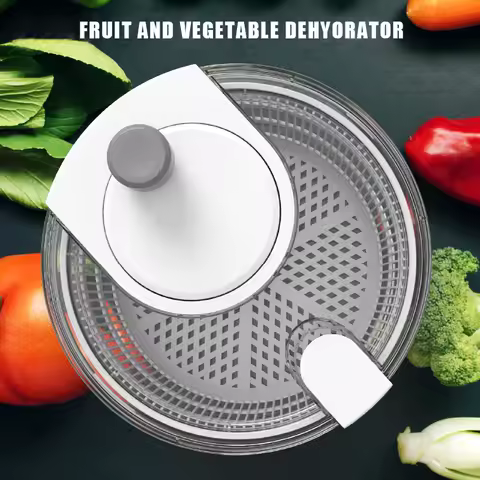 Multi-functional manual vegetable dehydrator salad spin dryer food dryer fruit and vegetable dehydra