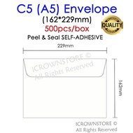 C5 A5 Envelope Paper Wallet (500pc/box)