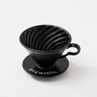 Brewista Ceramic Hand-Poured Coffee Filter Cup V60 พร้อมลายทางเกลียว แก้วกรองกาแฟทรงแหลม แก้วกรองกาแ