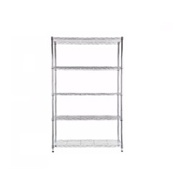 MZG 009-5T 90x35x120 cm. Wire Shelving 5 Tiers Black