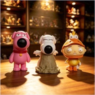 PS2 Family Guy Brian Griffin Stewie Griffin Duck Costume Action Figure Cartoon Model Ornament Toy SP