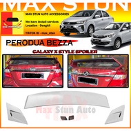 PERODUA BEZZA GALAXY X SPOILER REAR BONNET SPOILER WING BEZZA 2016-2023 SPOILER BELAKANG GALAXY-X BEZZA BODYKIT