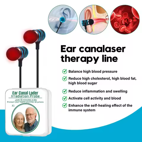 650nm Ear Canal Laser Therapy Device Nano Laser Phototherapy Earplug Instrument for Tinnitus Relief 