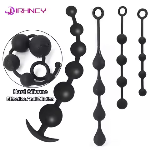 Hard Silicone Anal Plug Beads Anal Dilatation Training Anal Plug For Women Vaginal Balls Men Prostat