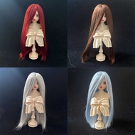 2D Soft Silk Bangs Long Straight Hair Extensions 1/3&1/4&1/6 BJD Wig Doll Girl Diy Makeup Accessorie