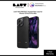 LAUT KEV PROTECT Aramid Fiber case for iPhone 15 Pro and iPhone 15 Pro Max | 1 Year Warranty