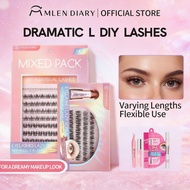 Mlen Diary 2 in 1 False Eyelashes Extension With Glue Cluster Lightweight Natural 3D Reusable Lashes