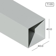 Aluminium Extrusion Square Hollow Frame Profile Thickness 1.05mm HB1313-1 ALUCLASS