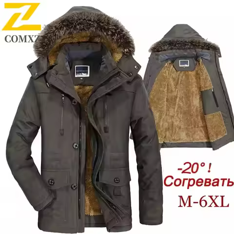 COMXZ Vintage Rider Wool Jacket Classic Hooded Protection Windproof Thermal Motorcycle Coat American