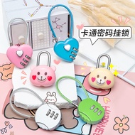 Combination Lock Small Padlock Dormitory Locker Luggage Basket Helmet Lock Head Luggage Mini Key Sma