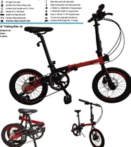 Sepeda 16 Lipat Inch Chromoly / Folding Bike / Sepeda Anak Dewasa