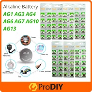 Alkaline Batteries 1.55V AG1 AG3 AG4 AG6 AG7 AG8 AG10 AG13 LR621 LR41 LR626 LR920 LR920 LR927 LR1130