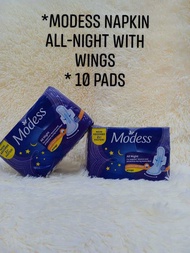Modess Napkin All Night With Wings 10Pads