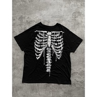 Y2K Grunge Goth Spooky Skeleton T-shirt