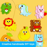Children's DIY Doll Making Sewing Material Kit Creative Handcraft Kindergarten Kids Sewing Toys O7N0