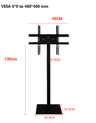 (L99D)TV monitor Floor Stand with wall mount bracket  for Displays up to 55 inch LED LCD display prism+