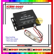 VIDEO BOOSTER AMPLIFIER RCA 1 INPUT TO 4 OUTPUT
