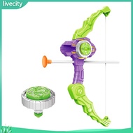 livecity|  Two-in-one Bow and Arrow Toy Decompression Toy Colorful Spinning Top Fidget Toy Set for Kids Stress Relief Toy for Boys and Girls Mini Bow Arrow Set Spinner Toy for Teen