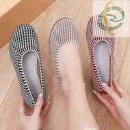 Ai3 Ready Stock Women's Summer Ventilated Hollow Weaving Flat Loafers