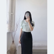 Áo kiểu dáng suông cổ tay ngắn thời trang - Eden Fashion Store - ASM228
