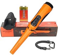 GLOBALDETECTOR Metal Detector, Portable Pin Pointers Metal Detector with LED Flashlight, 360 Degree 