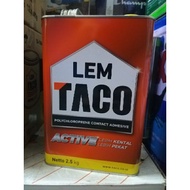 MERAH TACO ACTIVE RED glue, multi-purpose yellow glue 2.5kg