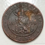 Koin Benggol 1 Cent th 1898 (b)