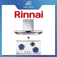 RINNAI RH-C91A-SSVR 90CM CHIMNEY HOOD WITH TOUCH CONTROL + RINNAI RB-93US 3 BURNER STAINLESS STEEL GAS HOB