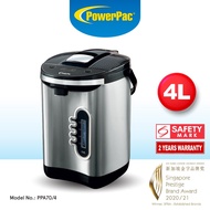 Powerpac Electric Airpot 4L with 2-way Dispenser and Reboil (PPA70/4)