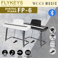FlyKeys FP-6 Portable Digital Piano 88 Keys with Bluetooth - Free U-Stand, Bench & Sustain Pedal FP6