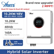 Anern 10.2KW Solar Inverter 48V 160A Hybrid off-grid Inverter Hybrid Inverter Pure Sine Wave Built-i