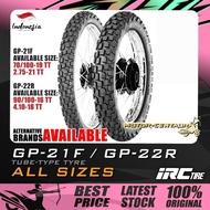 TAYAR MOTOSIKAL IRC GP-21F GP-22R TYRE 2.75-21,275-21,70/100-19,90/100-16,4.10-18 (DUAL SPORT PATTER