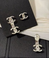 新款 Chanel CC 吊墜耳環 心心耳環 Chanel Earrings