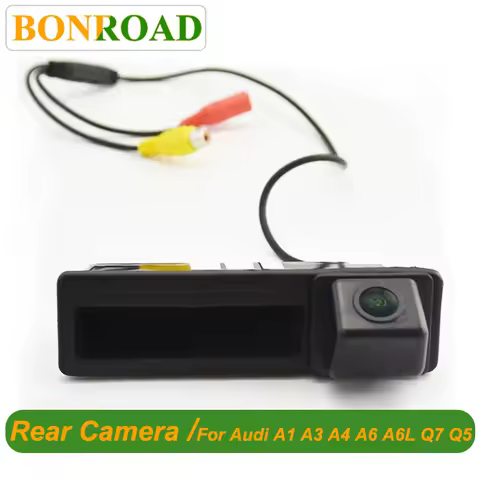 Bonroad Car Rear View Camera For Audi A1 A3 A4 A6 A6L S5 Q5 Q7 2008-2012 Trunk Handle Night Version 