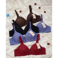 KATUN Breathable Cotton Lace Underwire Push Up Bra Foam Equivalent to Cup B/C 38 - 44 Hooks 3 Size V