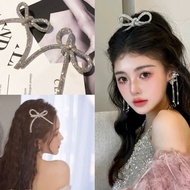 Luxury hotgirl Rhinestone Bow Hairpin